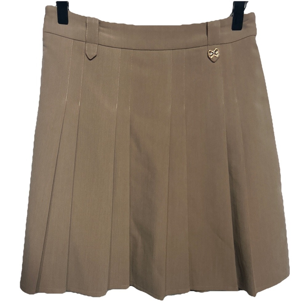 Kuose‎ Pleated Skirt Tan Women's Size Medium Retail: RMB 899 /$125 US NWT